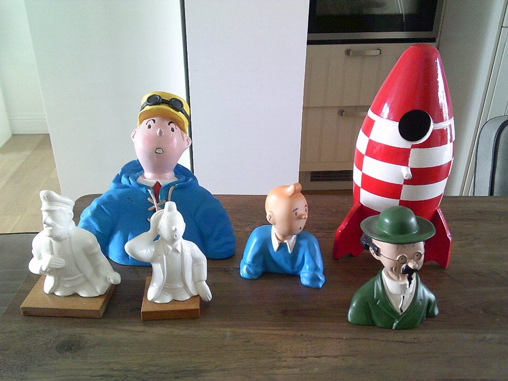 6 beeldjes uit de reeks Kuifje ., Ophalen of Verzenden, Kuifje