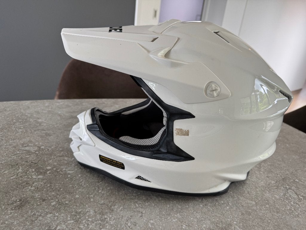 Casque motocross/enduro Shoei VFX-W Blanc – Très bon état, Seconde main, Casque intégral, Shoei, XXL