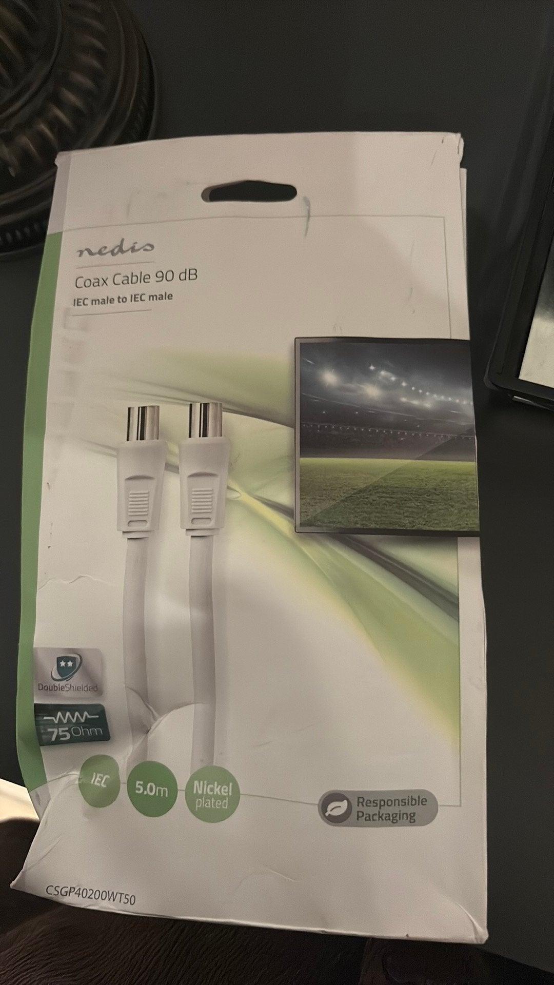 Nedis CSGP40200WT50, Audio, Tv en Foto, Audiokabels en Televisiekabels, Ophalen of Verzenden, Coaxiale kabel