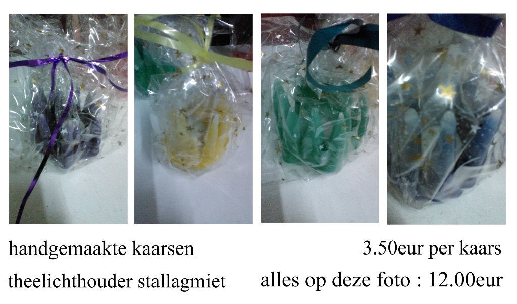 handgemaakte kaarsen theelichtje kandelaar moederdag mama, Ophalen of Verzenden, Nieuw, Kandelaar