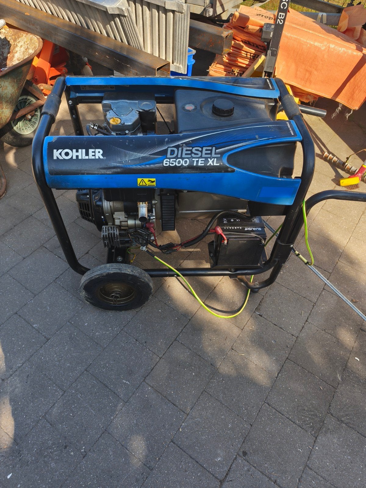 Stroomgroep Köhler 6500TE XL, Ophalen