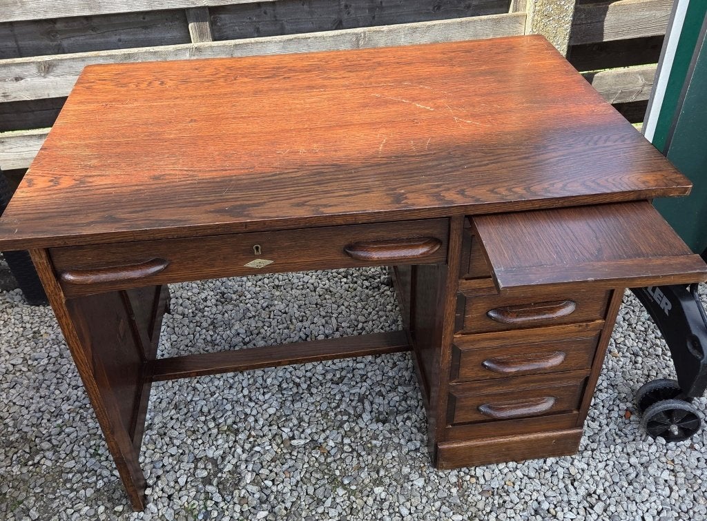 Klassiek houten bureau, Autres marques, Autres types, 110 cm, 68 cm