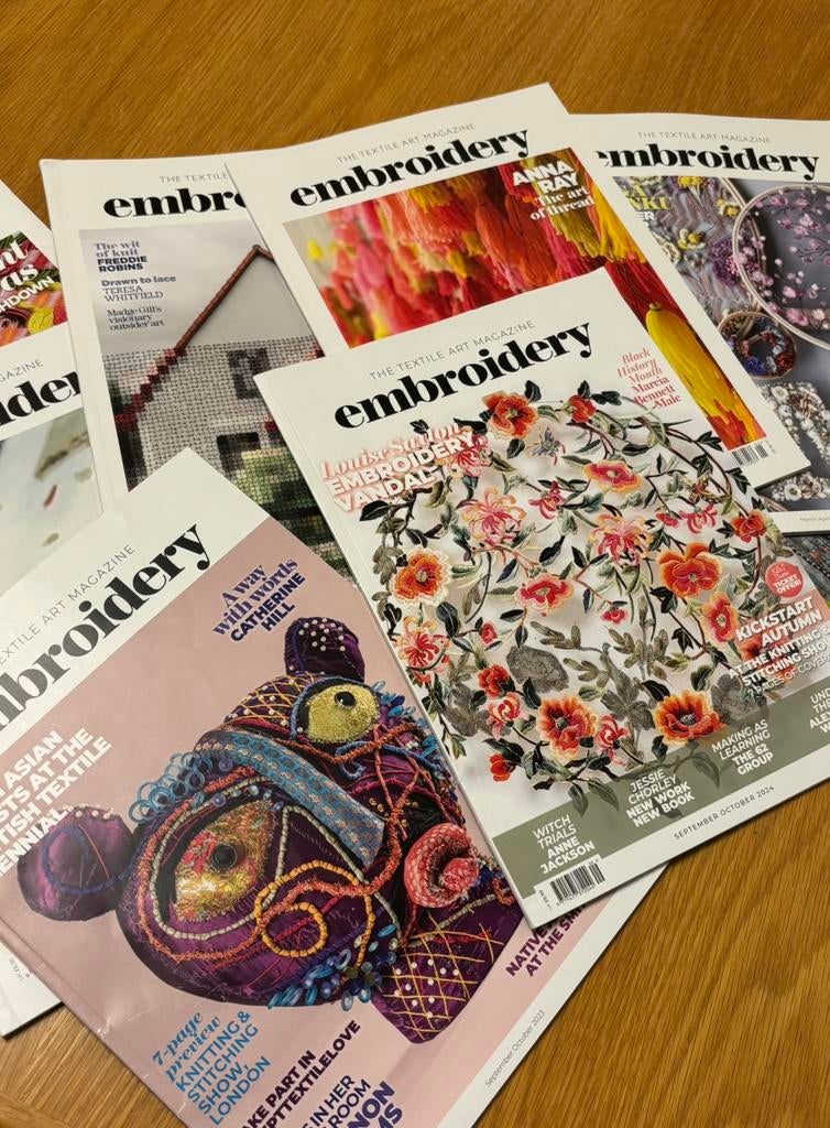 Lot Embroidery magazines, Livres, Envoi, Comme neuf
