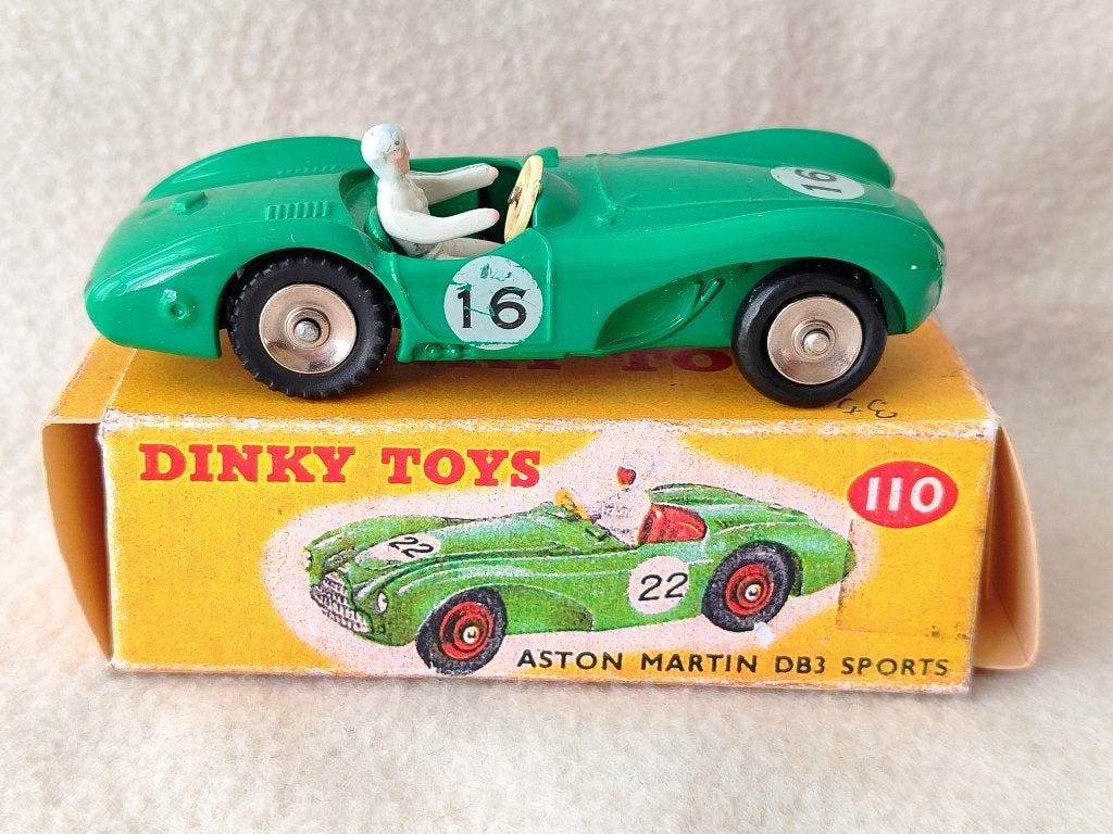Dinky Atlas Aston Martin DB3 Sport - boîte Dinky meccano, Enlèvement ou Envoi, Utilisé, Voiture, Dinky Toys