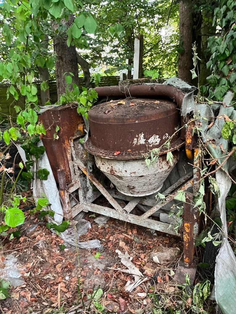 professionele cement mixer, Ophalen, Gebruikt