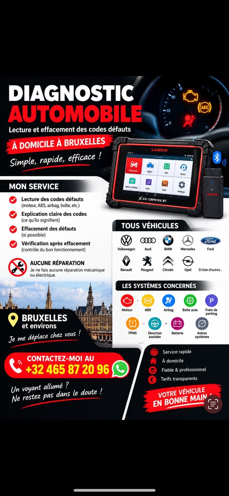 Diagnostic automobile, Enlèvement