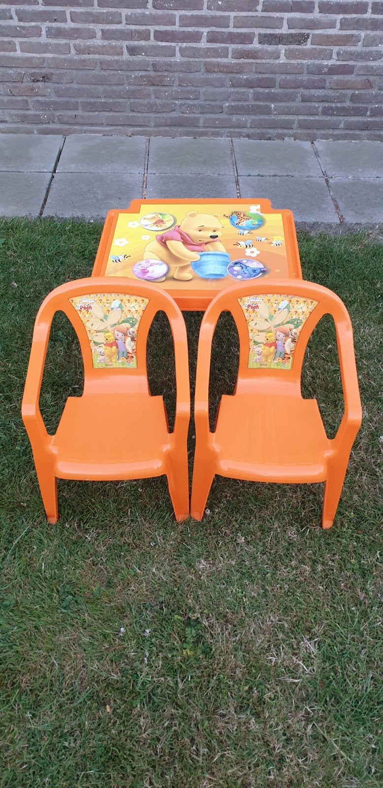 2 chaises de jardin en plastique et une table de jardin pour, Jardin & Terrasse, Chaise, Salons de jardin, Comme neuf, Synthétique