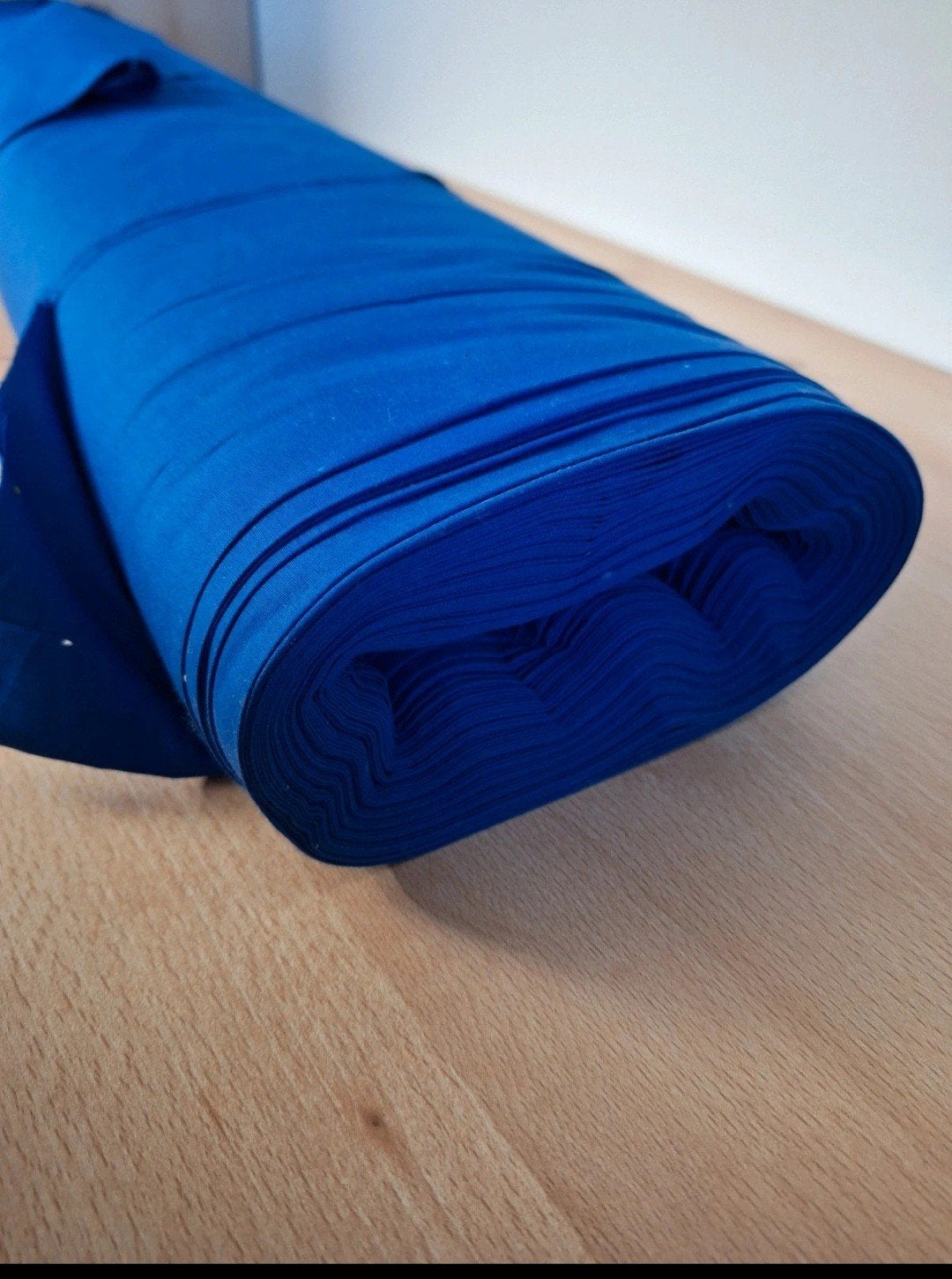 Rol stof popeline, Blauw, 120 cm of meer, Nieuw, Ophalen of Verzenden
