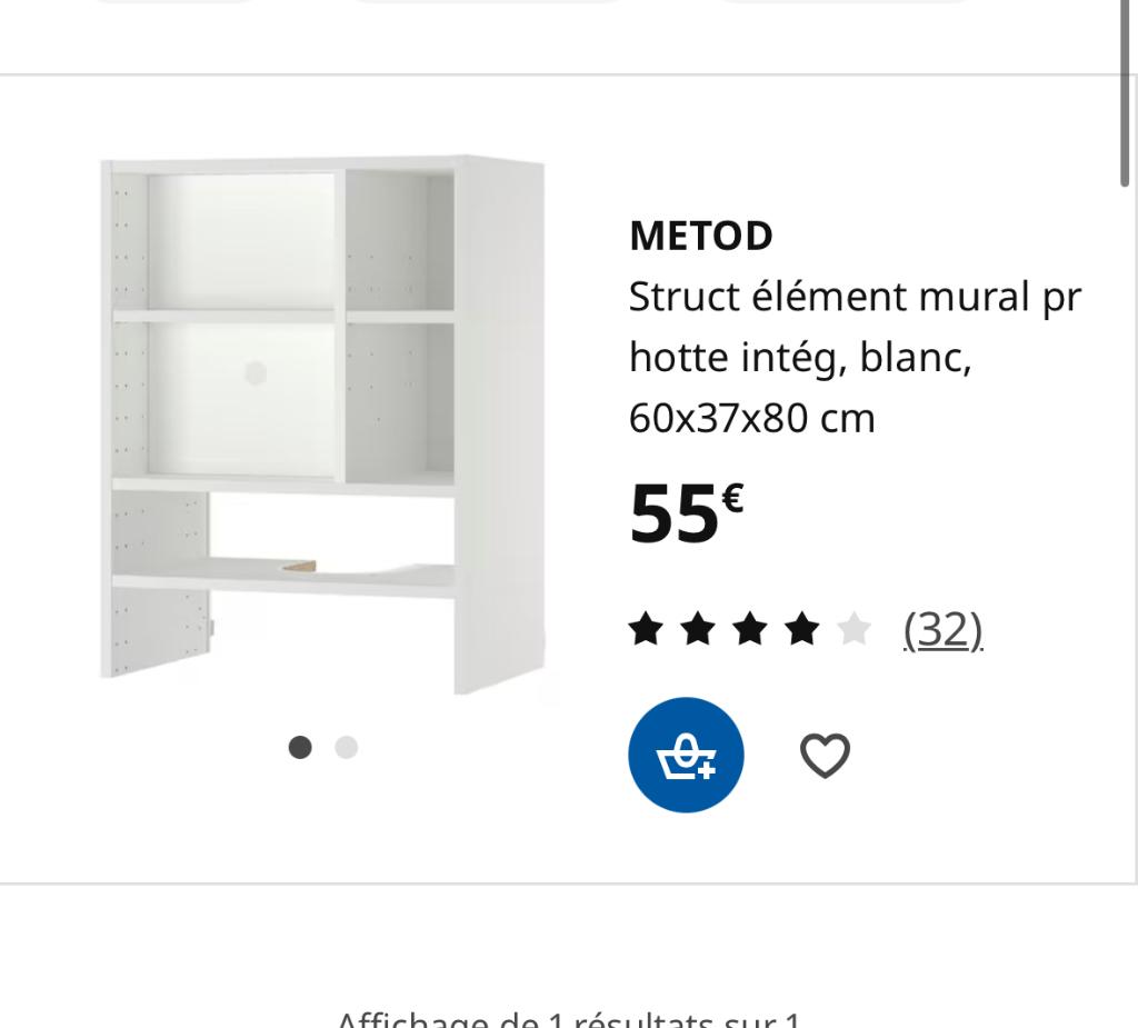 1 meuble pour cuisine IKEA, Enlèvement