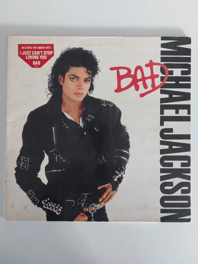 Michael Jackson - Bad (1987 - Couverture à rabat), Rock, Enlèvement ou Envoi, Pochette photo, Utilisé