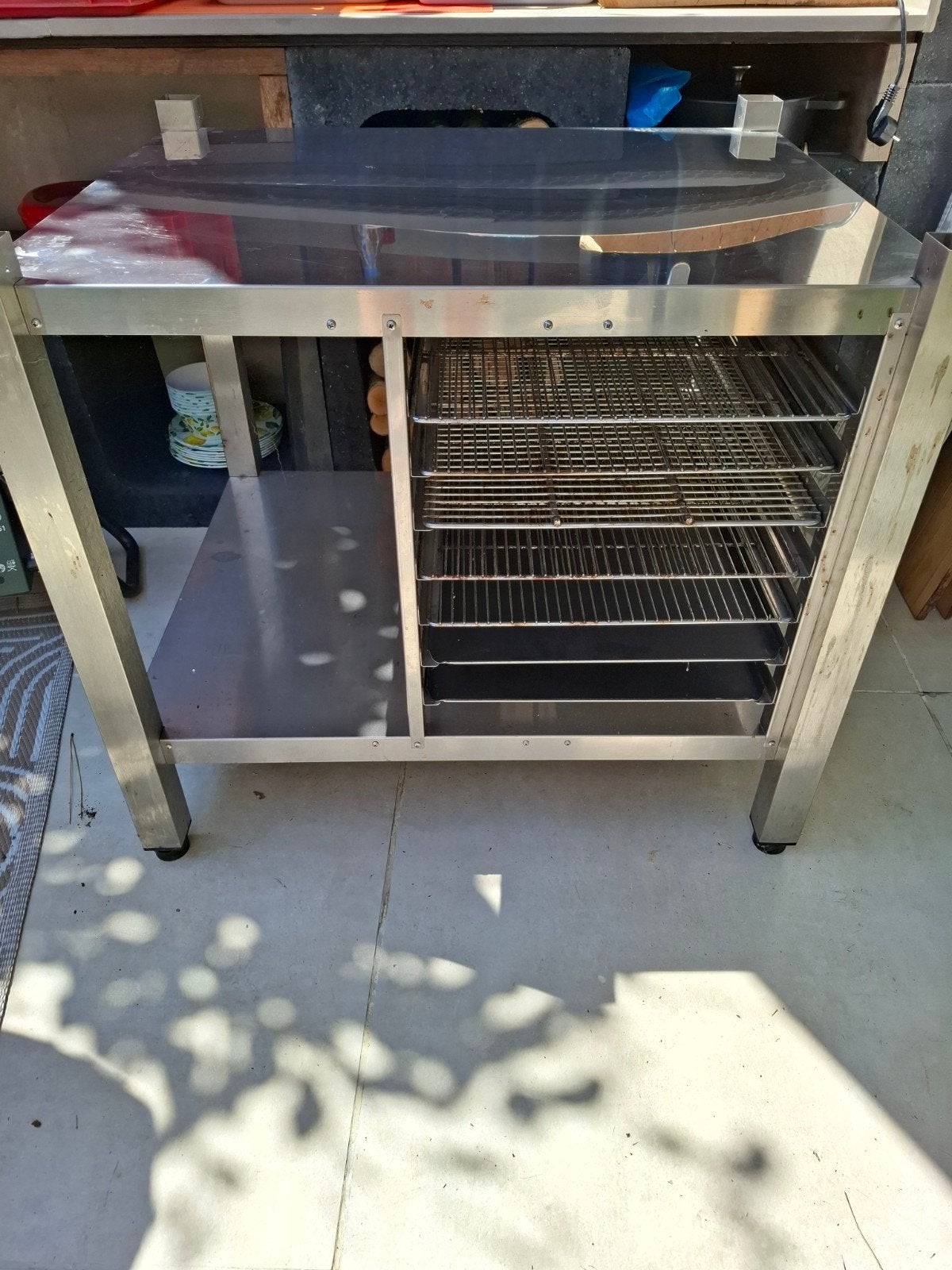inox werktafel met toebehoren, Ophalen