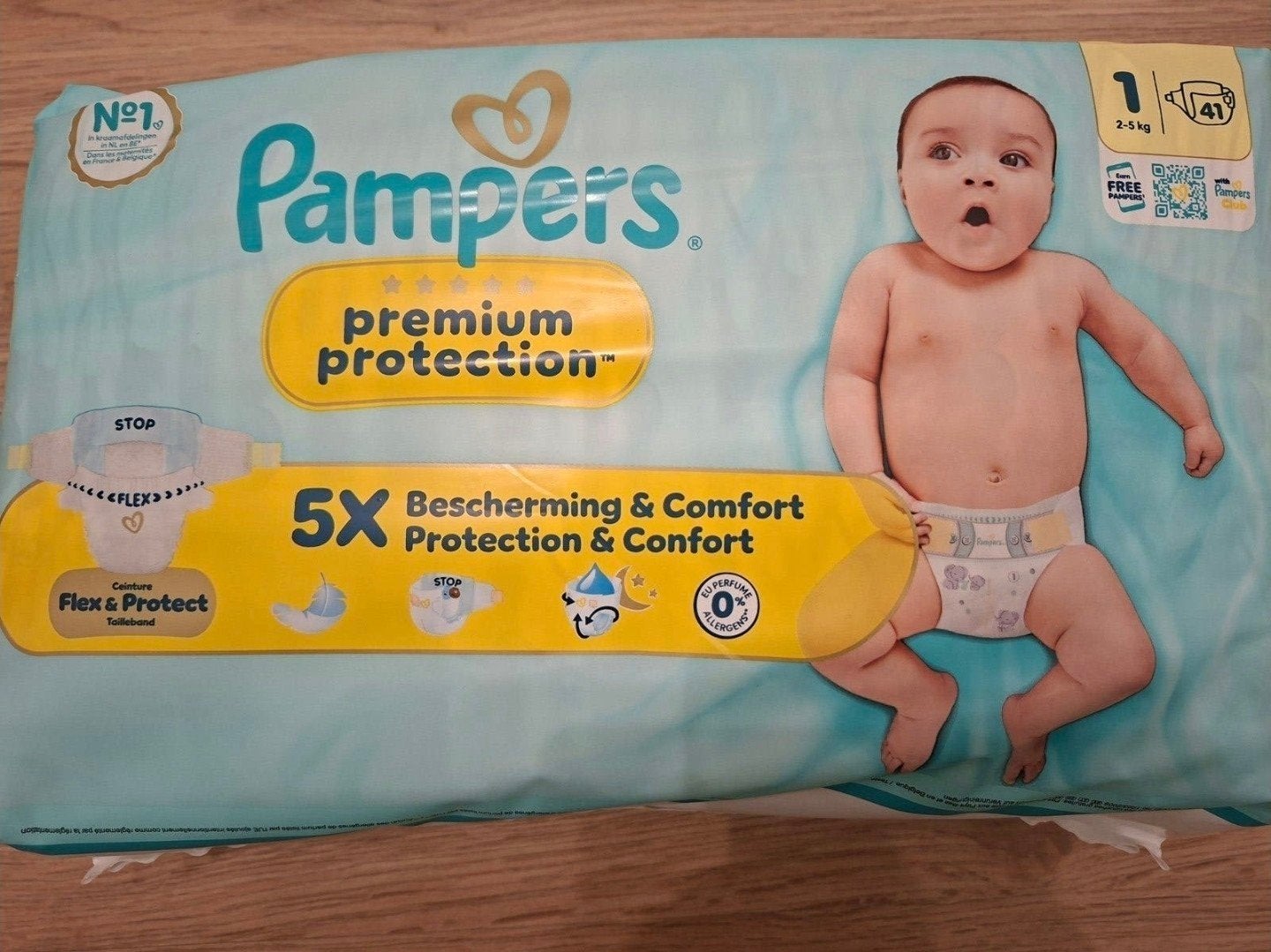 41 pampers maat 1 (2-5kg), Kinderen en Baby's, Ophalen