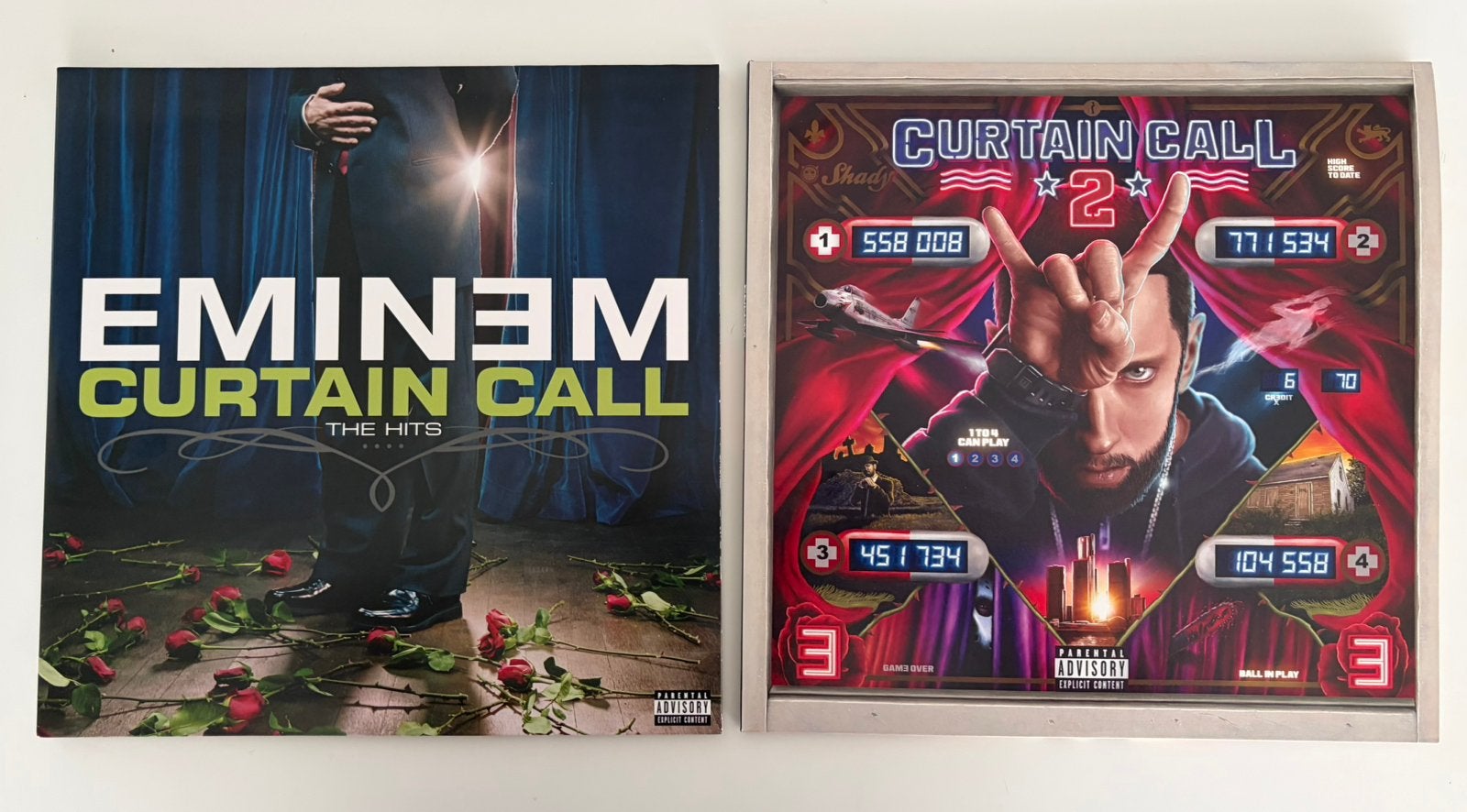 Eminem curtain call & curtain call 2 LP's, Enlèvement, Comme neuf