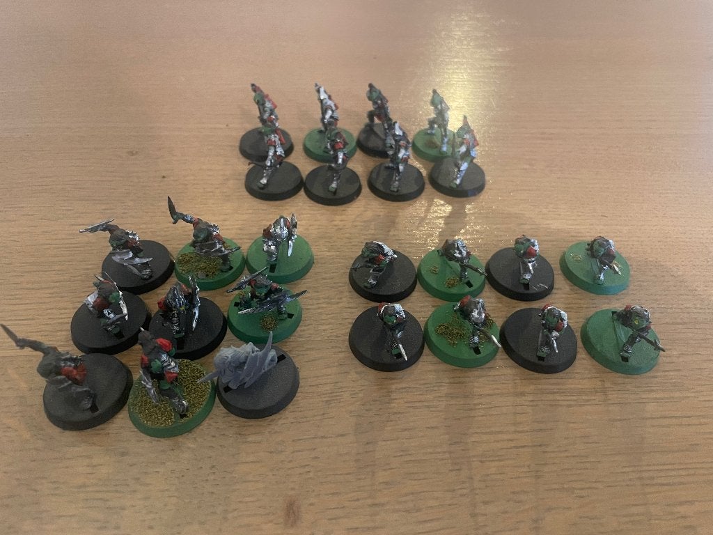 LOTR MESBG Moria Goblins, Hobby en Vrije tijd, Wargaming, Gebruikt, Figuurtje(s), Geverfd, Lord of the Rings