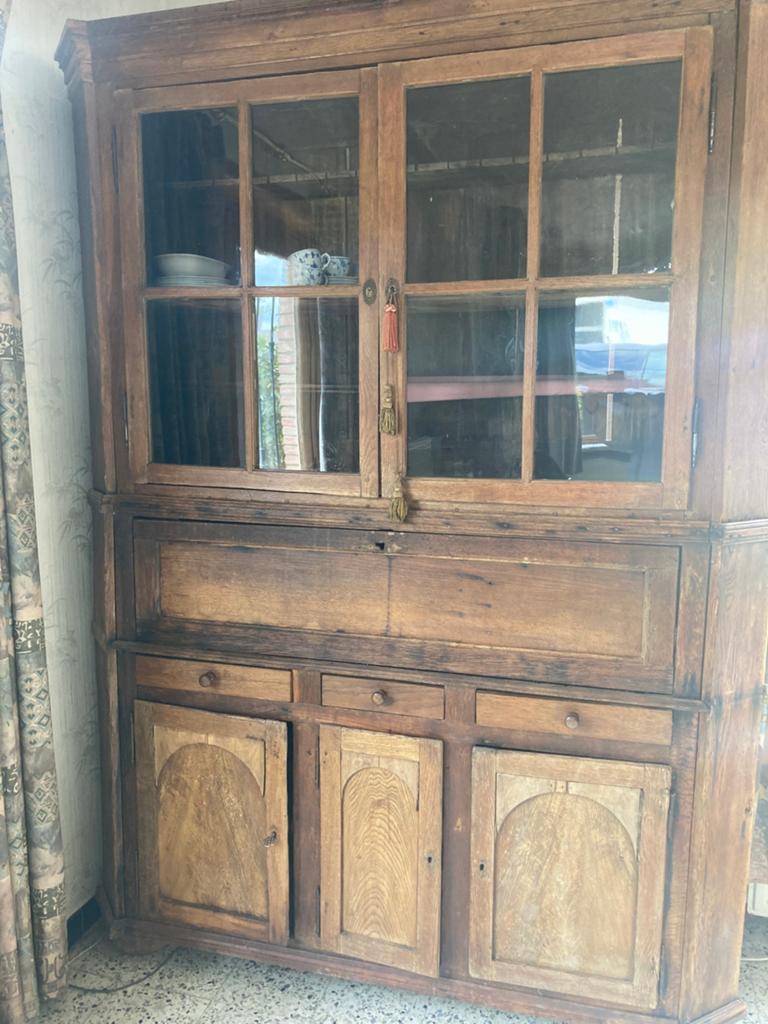Authentieke landelijke houten kast, Huis en Inrichting, Kasten | Buffetkasten, Ophalen, Gebruikt, 100 tot 150 cm, 150 tot 200 cm