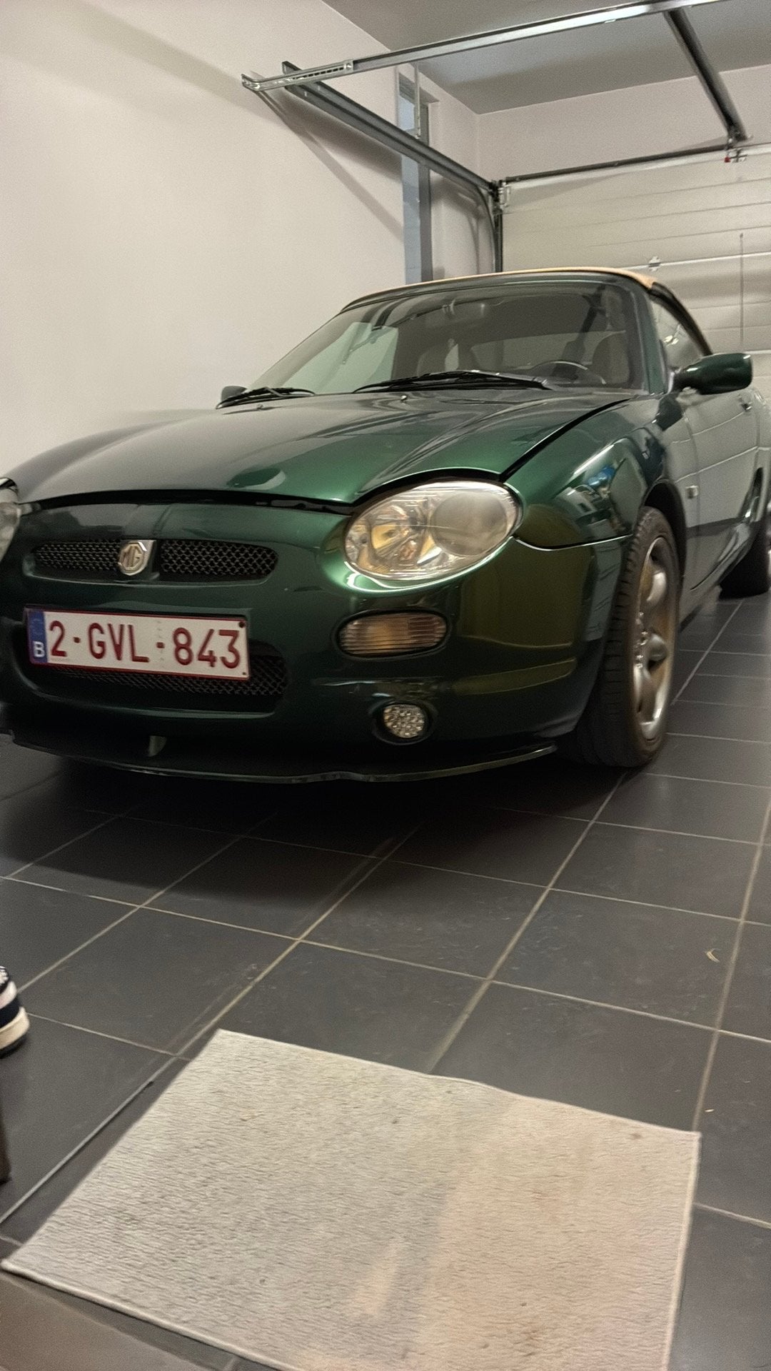 Mgf Britisch racing green, Autos, Cuir, Achat, Boîte manuelle, 2 portes