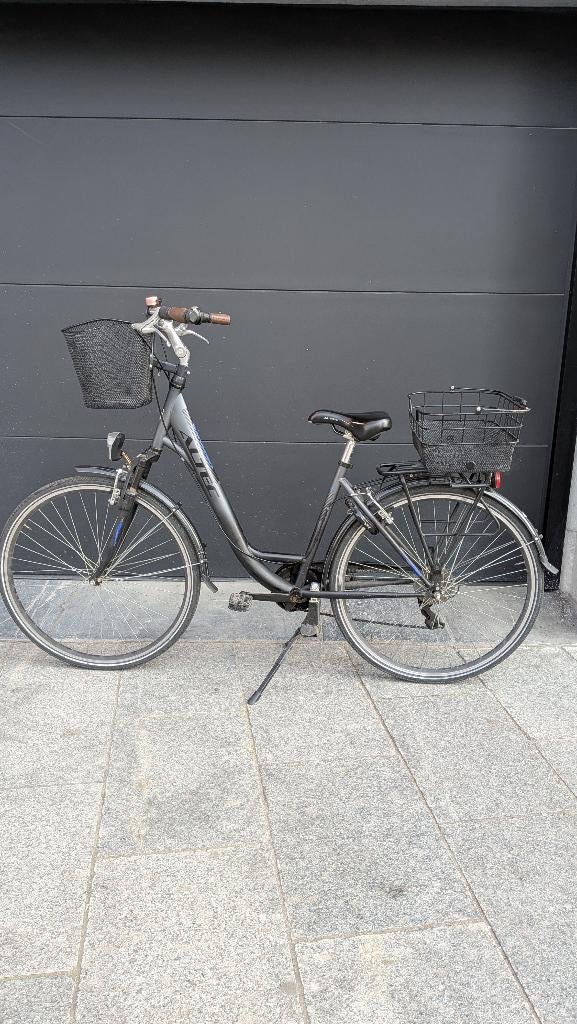 DAMESFIETS MET 2 MANDJES, Enlèvement, Utilisé, Autres marques