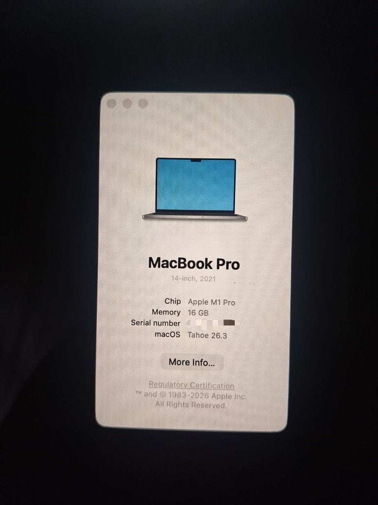 Titre MacBook Pro 14” M1 Pro 2021 - 16 Go RAM - 1TB SSD, Informatique & Logiciels, Apple Macbooks, 13 pouces, Utilisé, 1 TB ou plus