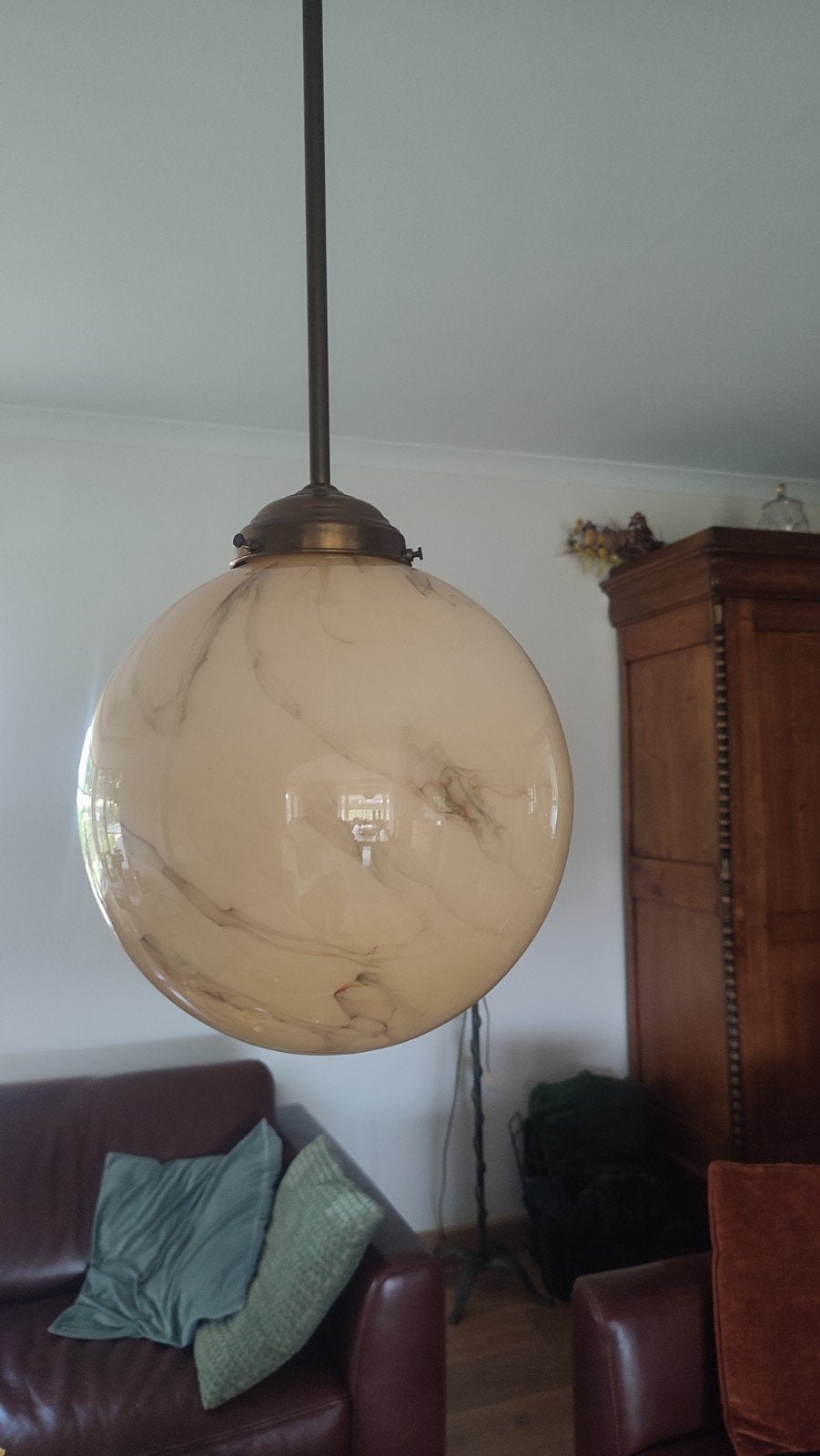 vintage hanglamp bol, Huis en Inrichting, Ophalen
