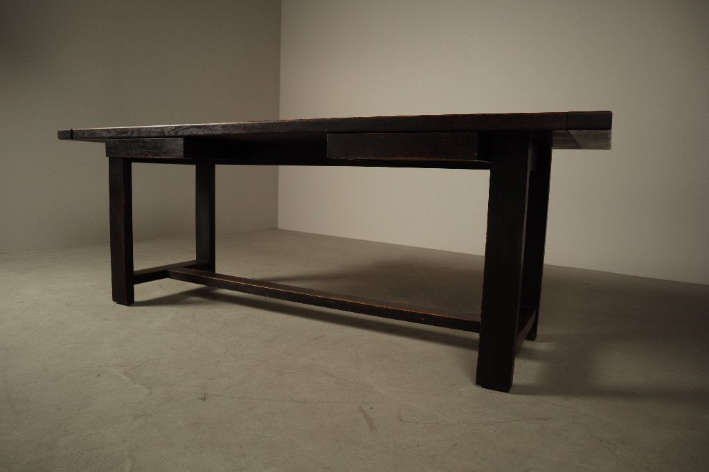 Table à manger par Jean Batenburg pour MI, Belgique, 1969, Maison & Meubles, Enlèvement, Rectangulaire, Chêne