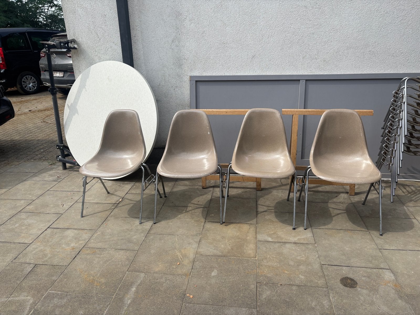 4 Eames stoelen herman miller Vitra, Huis en Inrichting, Ophalen, Gebruikt