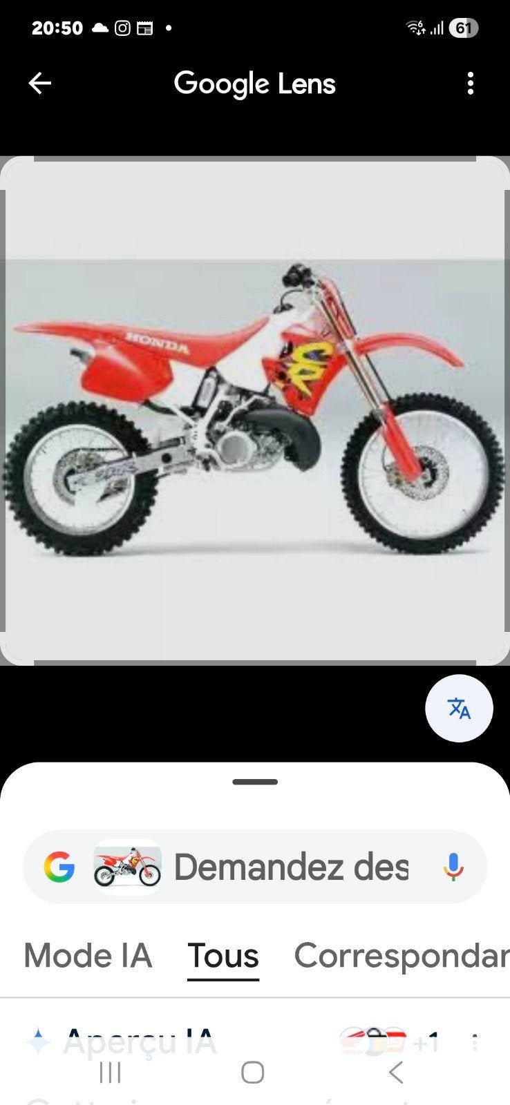 Honda cr 250 94, Motos, Motos | Honda, Particulier
