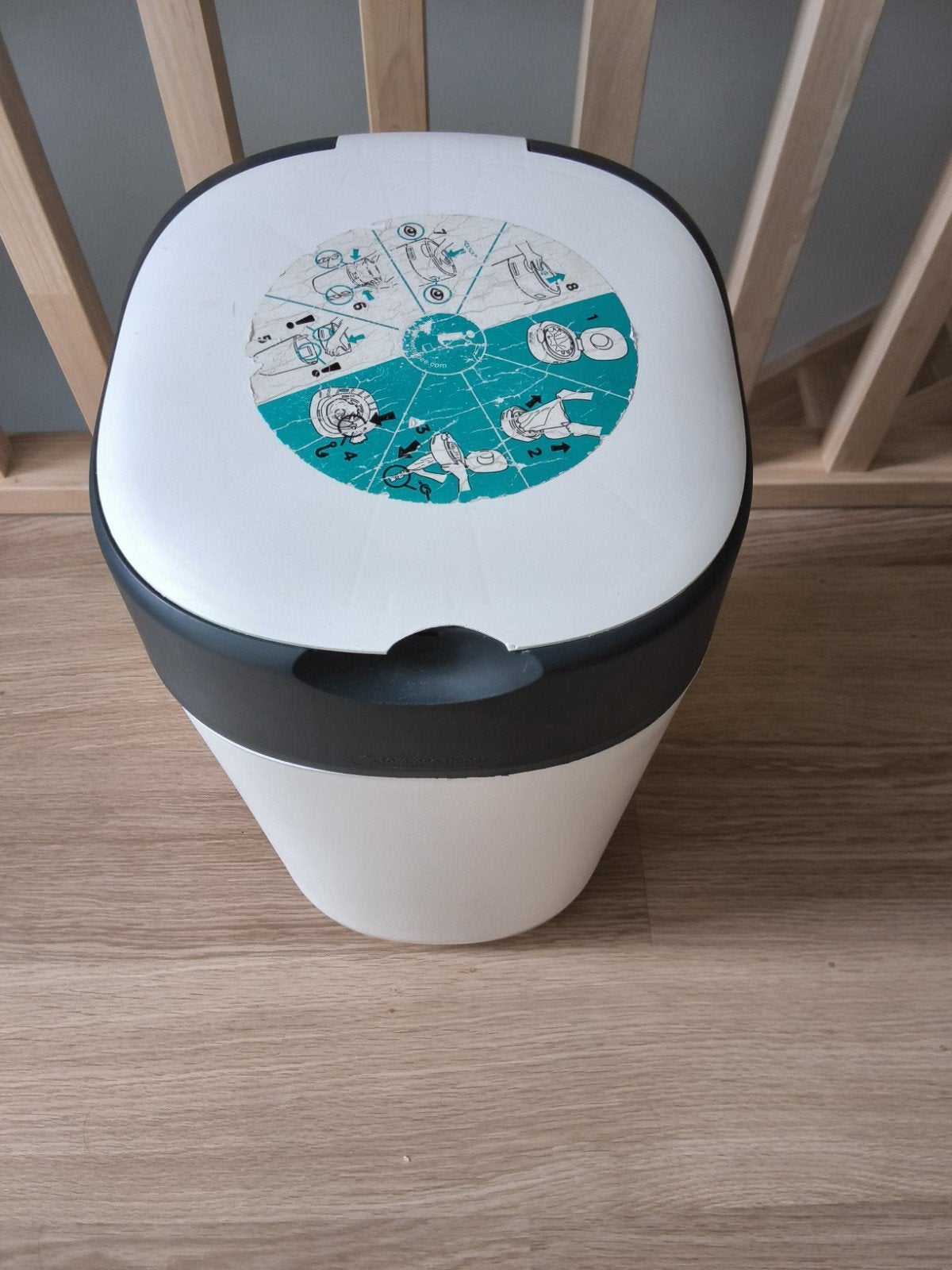 Tommee Tippee luieremmer Sangenic Twist & Click wit, Enlèvement, Poubelle à couches, Sangenic