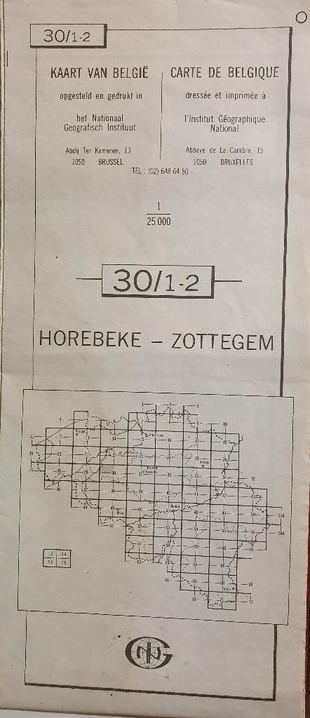 Complete collectie NGI‑stafkaarten van gans België, Boeken, Atlassen en Landkaarten, België, Ophalen