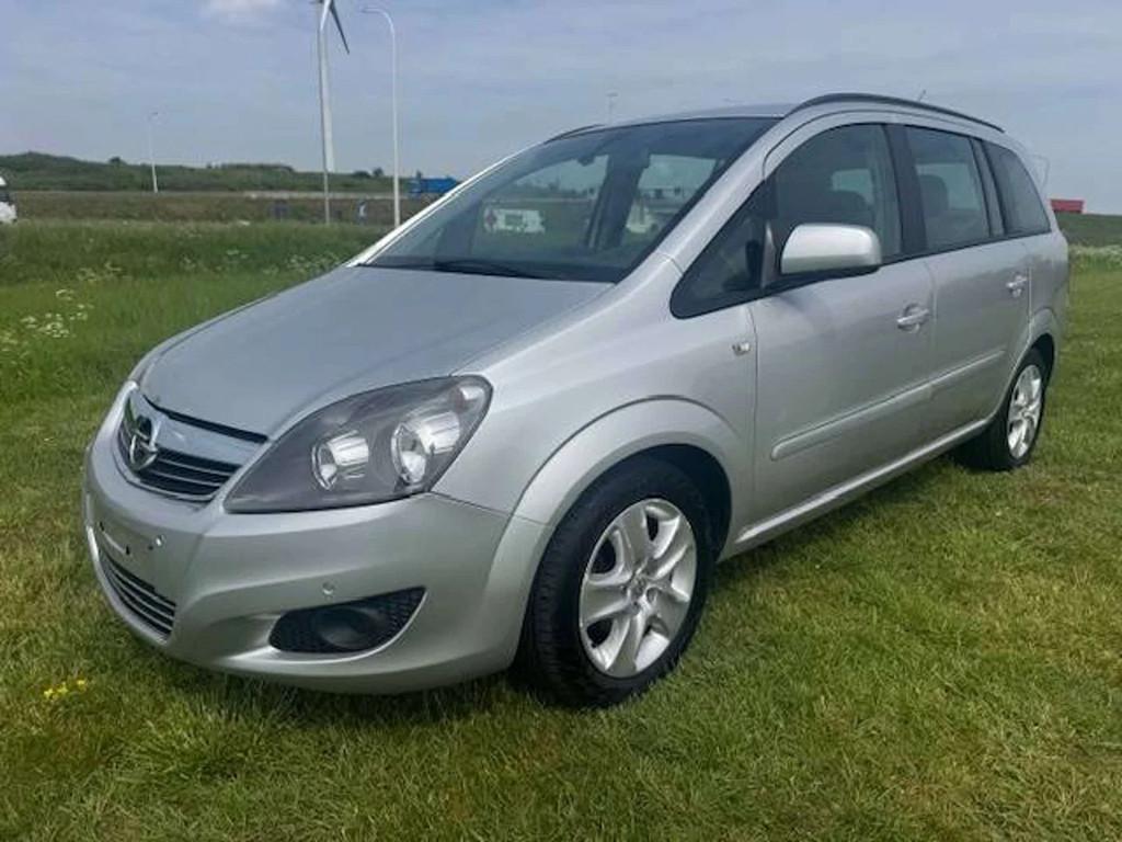 Opel Zafira Zafira 1.6i / 7 places - plaats (bj 2012), Euro 5, Stof, Gebruikt, Zwart