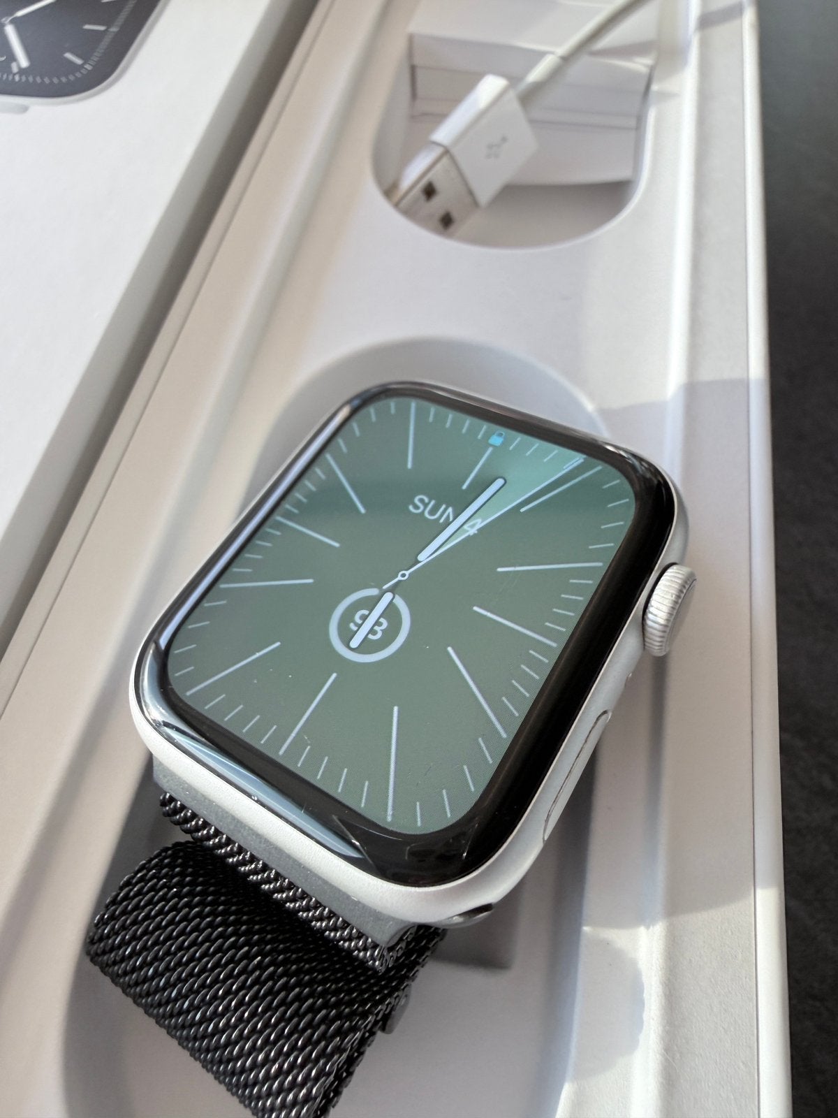 APPLE WATCH 5 SERIES SILVER 44MM, Enlèvement ou Envoi, Apple Watch, IOS, Utilisé