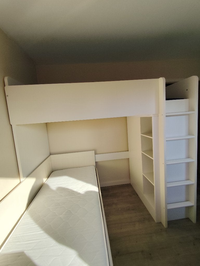 Hoogslaper Ikea, Huis en Inrichting, Ophalen, Eenpersoons, 160 tot 180 cm, Zo goed als nieuw