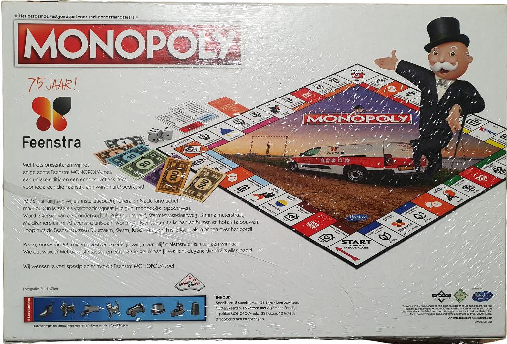Monopoly - 75 Jaar Feenstra - Dutch (Sealed), Vijf spelers of meer, Verzenden, Nieuw, 1027 Newport Avenue, Pawtucket, RI 02861, United States