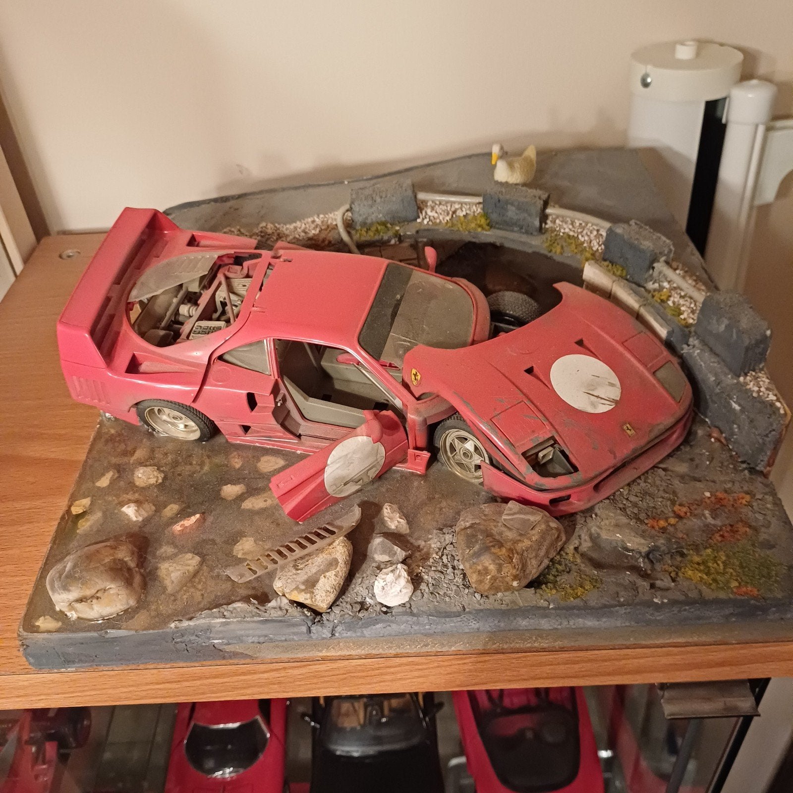 Diorama ferrari f40 , 1:18, Collections, Enlèvement