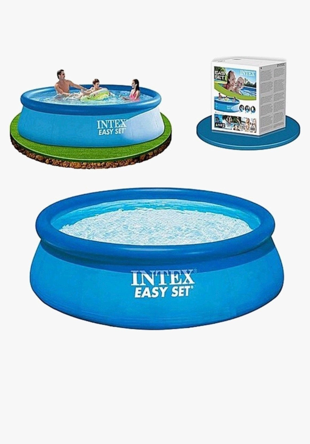 Zwembad intex easy set 366 cm, Tuin en Terras, Zwembaden, Nieuw, Opblaaszwembad, Minder dan 80 cm, 200 tot 400 cm, 300 cm of meer