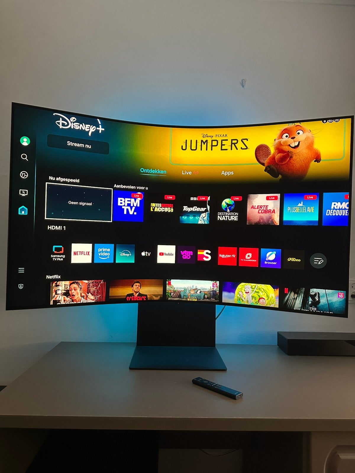 Samsung Odyssey Ark 55 inch monitor, Ophalen, Zo goed als nieuw, Samsung