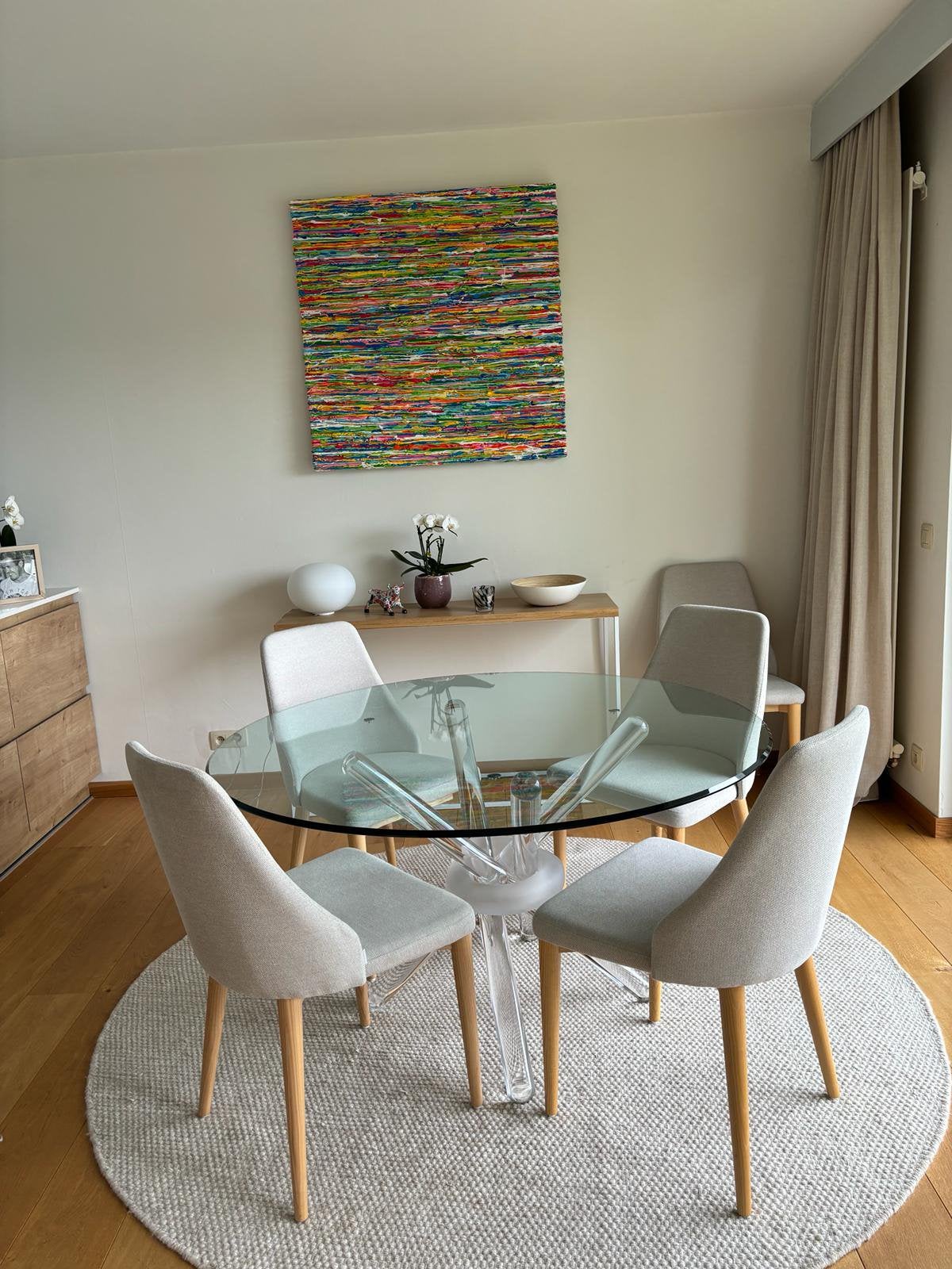 Table en verre, Maison & Meubles, Enlèvement, Utilisé