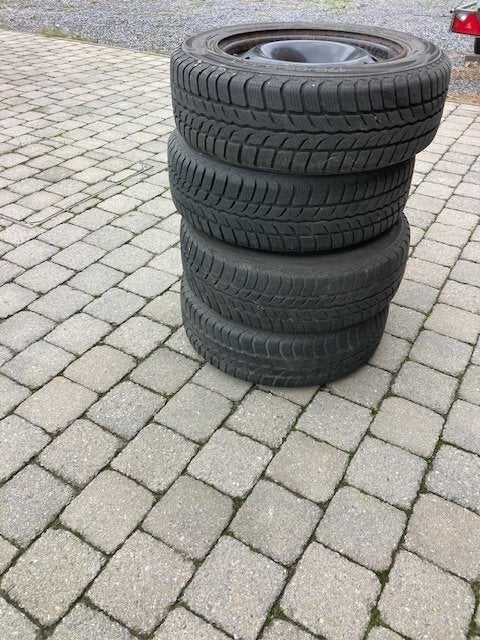 4 winterbanden met velgen, Enlèvement, Pneus hiver, Pneus et Jantes