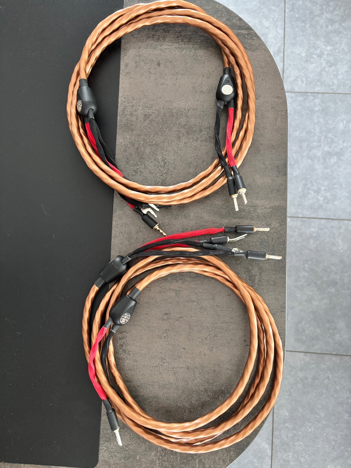 Wireworld Mini Éclipse 2,5m bi-wire cable HP, TV, Hi-fi & Vidéo, Câbles audio & Câbles de télévision, Enlèvement ou Envoi, Utilisé