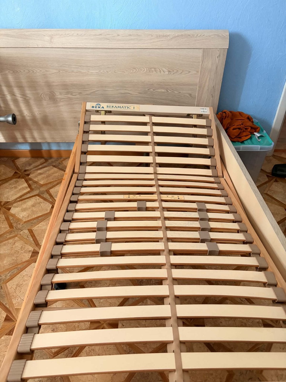 Set van 2 BEKA Bekamatic I 160  200 cm lattenbodems, Ophalen of Verzenden, Zo goed als nieuw, 200 cm, Bedbodem