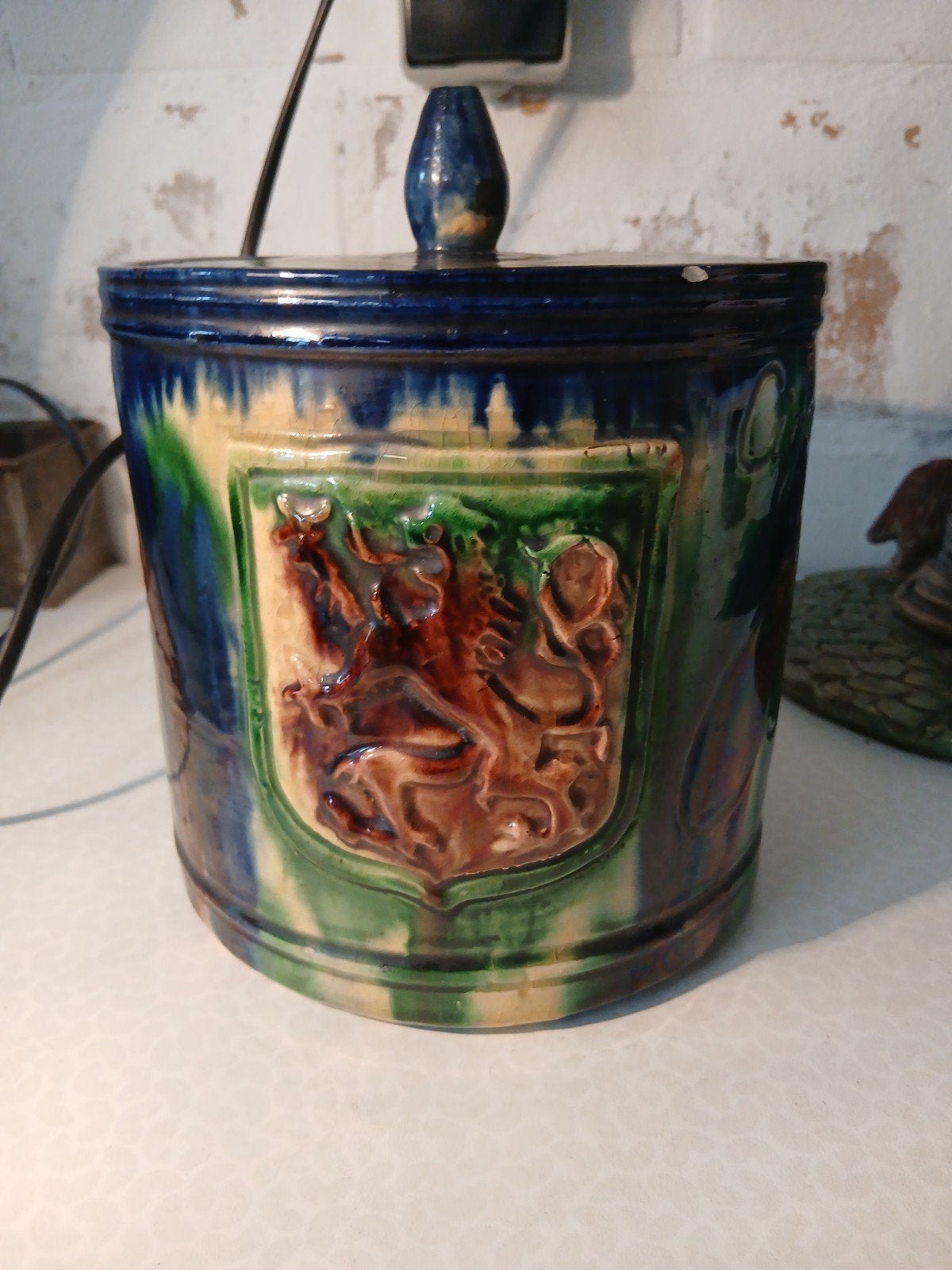 Vlaams aardewerk sigaren pot brugge, Ophalen of Verzenden