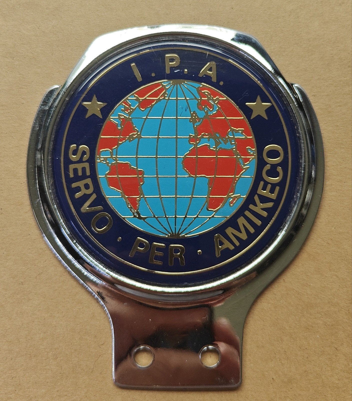 IPA-autobadge (International Police Association), Enlèvement ou Envoi, Emblème ou Badge