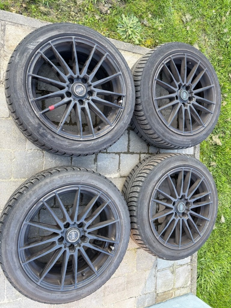 Jantes Dotz 17'' + pneus hiver, Auto-onderdelen, Banden en Velgen, Ophalen, Gebruikt, 17 inch, Winterbanden