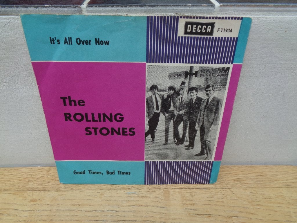Rolling Stones single "It's All Over Now" [ZWEDEN], Gebruikt, Verzenden, 7 inch, Beschermende buitenhoes