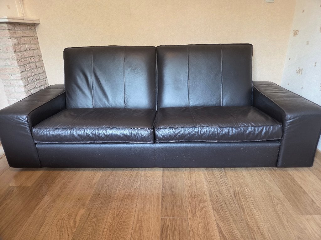 Zetel, Huis en Inrichting, Ophalen, Gebruikt, Driepersoons, Rechte bank