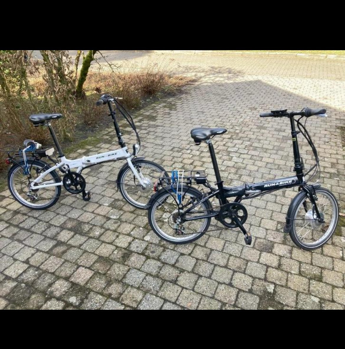 2 elektrische vouwfietsen Run&Bike, Fietsen en Brommers, Fietsen | Vouwfietsen, Gebruikt, Versnellingen, Totaal opvouwbaar, Ophalen