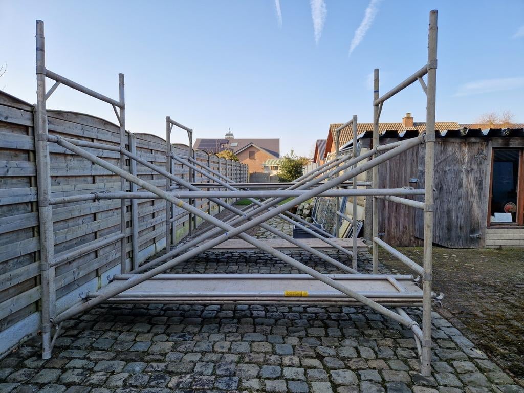 Stelling alluminium, Doe-het-zelf en Bouw, Steigers, Ophalen, Gebruikt