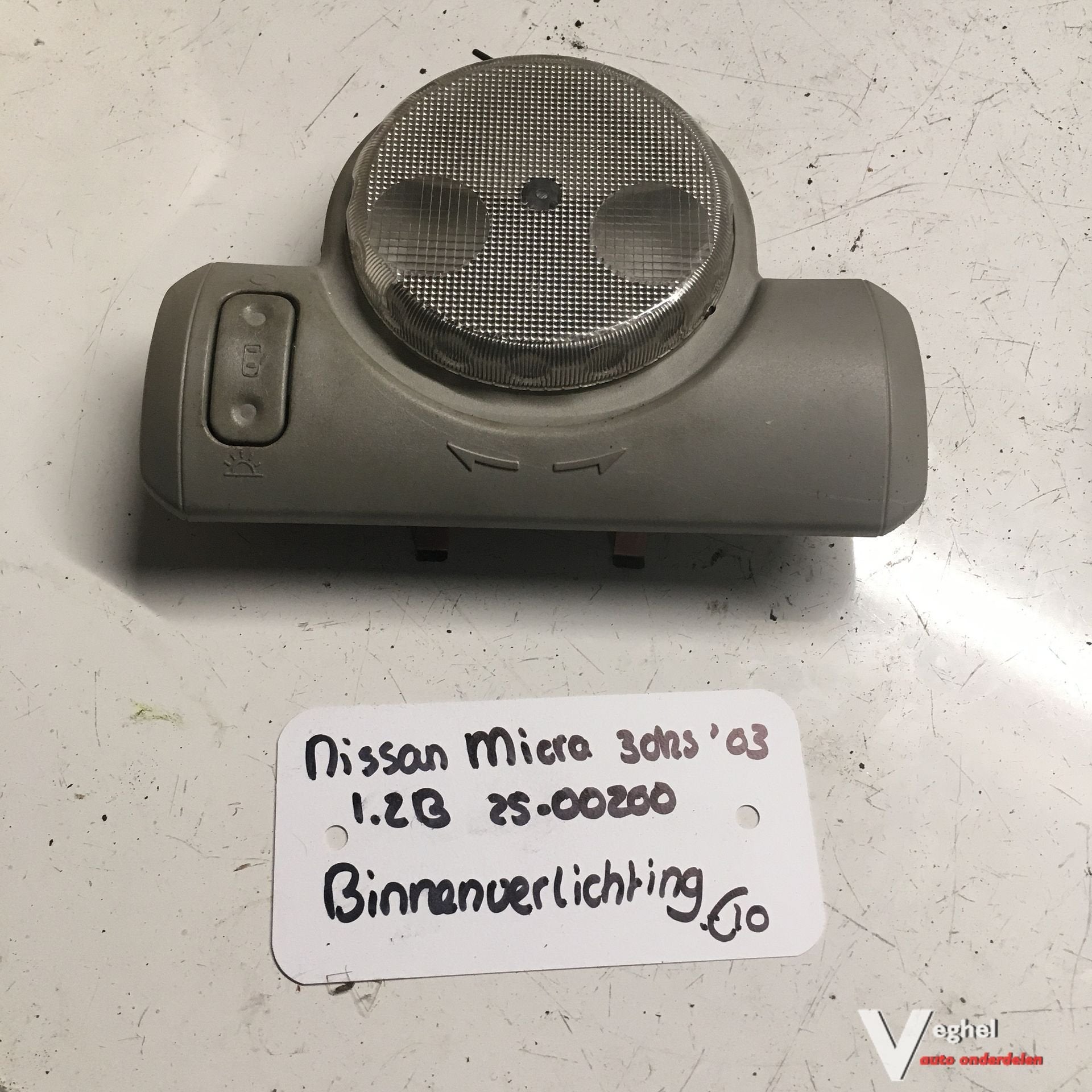 Nissan Micra 1.2 B 2003 2500200     Binnenverlichting, Gebruikt, -, -, Ophalen of Verzenden