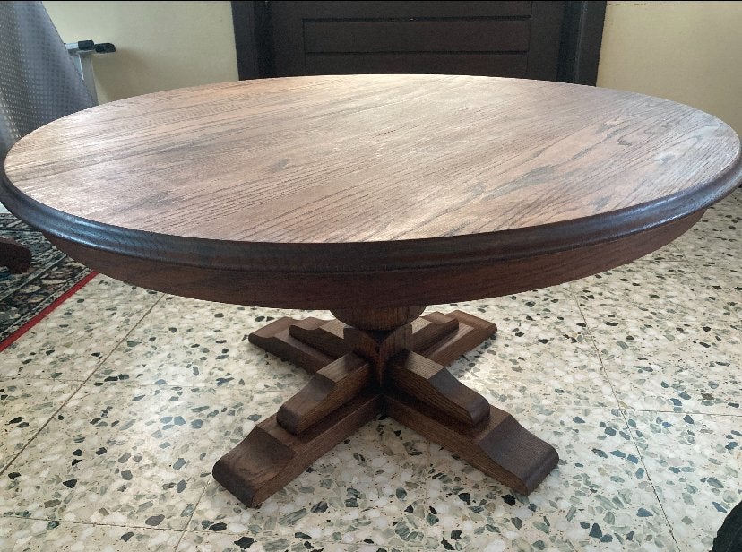 Massief eiken salontafel, Ophalen