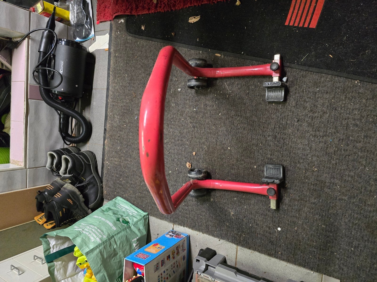 padockstand voor achterwiel, Motoren, Ophalen