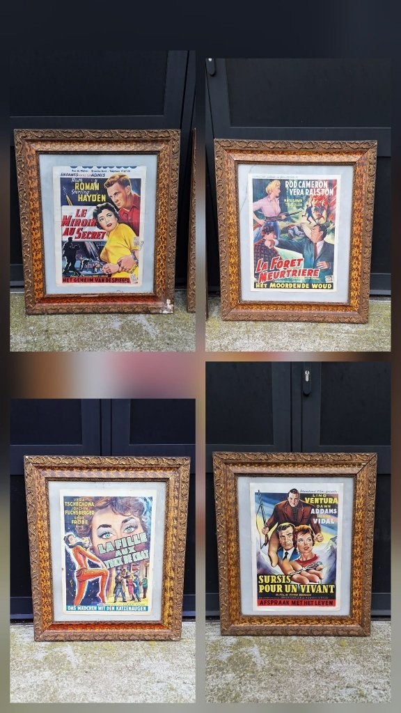 Toffe filmaffiche, poster, filmposters uit de 50'r jaren., Verzamelen, Ophalen, Gebruikt, Film, Poster